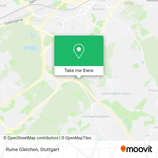 Ruine Gleichen map