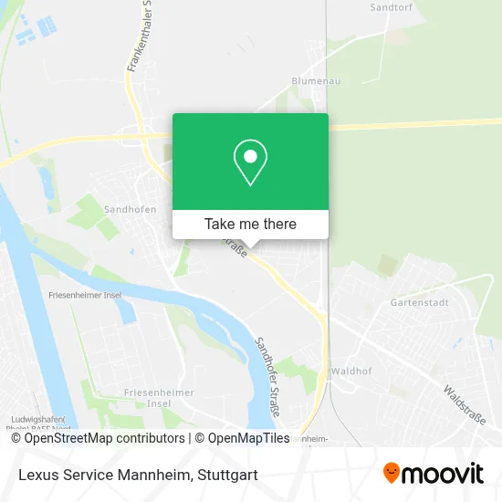 Lexus Service Mannheim map