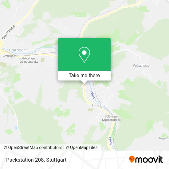 Packstation 208 map