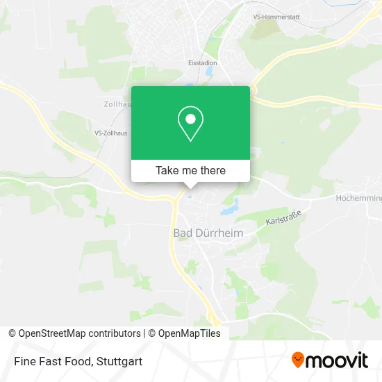 Fine Fast Food map