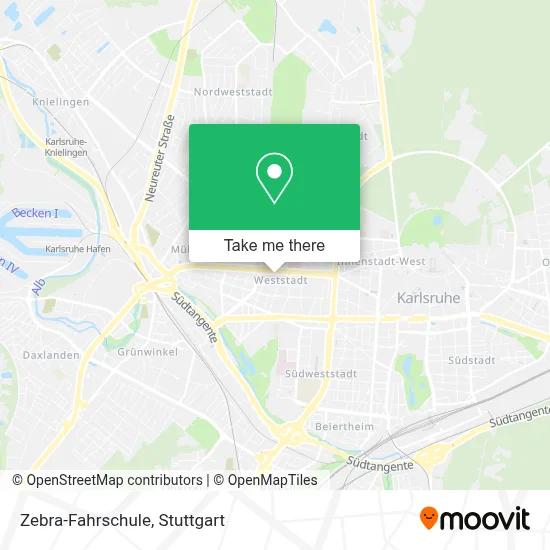 Zebra-Fahrschule map