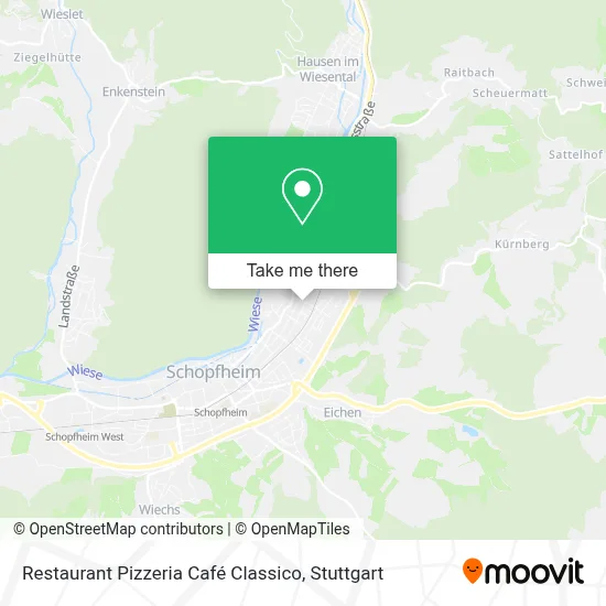 Restaurant Pizzeria Café Classico map