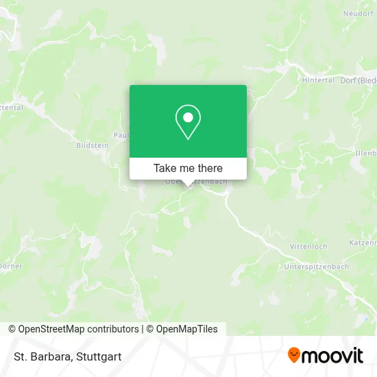 St. Barbara map