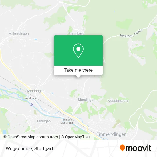 Wegscheide map
