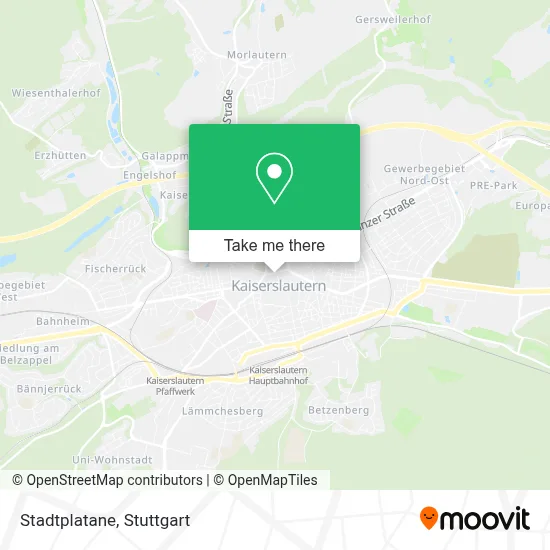 Stadtplatane map