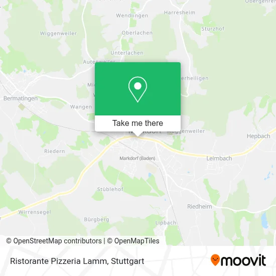 Ristorante Pizzeria Lamm map