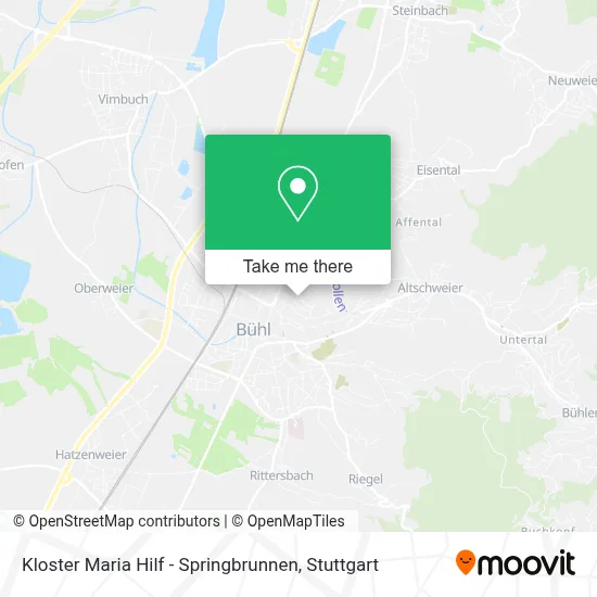 Kloster Maria Hilf - Springbrunnen map