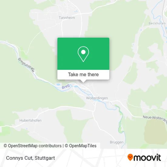 Connys Cut map