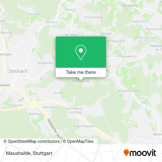 Maushalde map