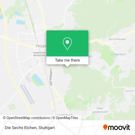 Die Sechs Eichen map