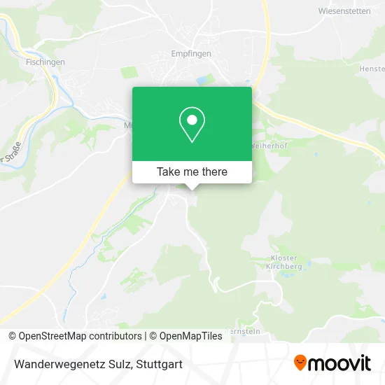 Wanderwegenetz Sulz map