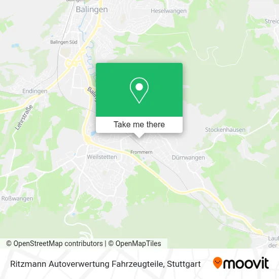 Ritzmann Autoverwertung Fahrzeugteile map