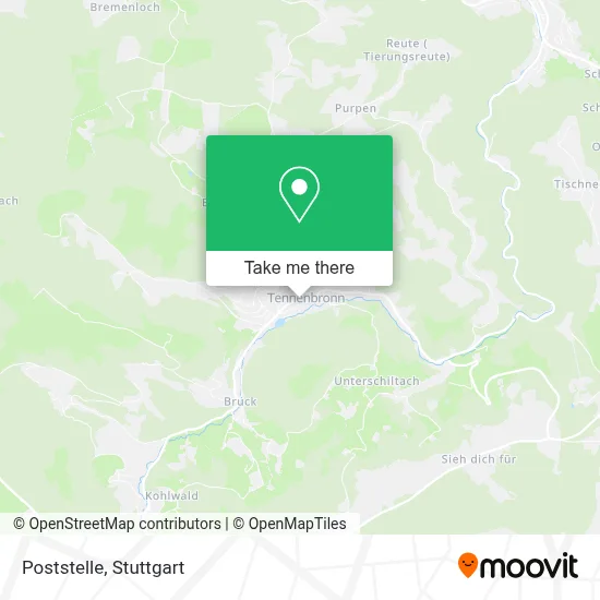 Poststelle map