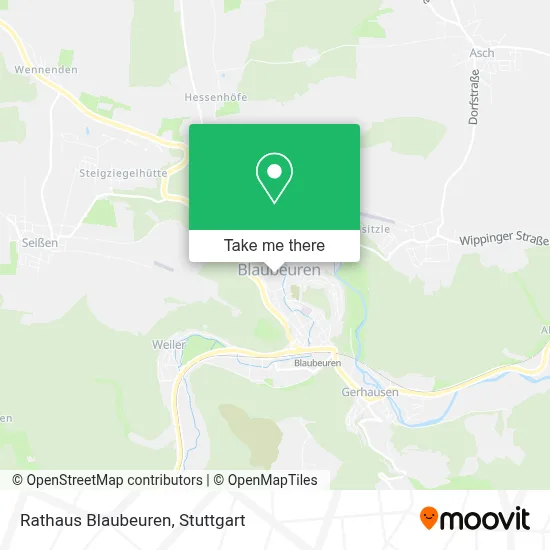 Rathaus Blaubeuren map