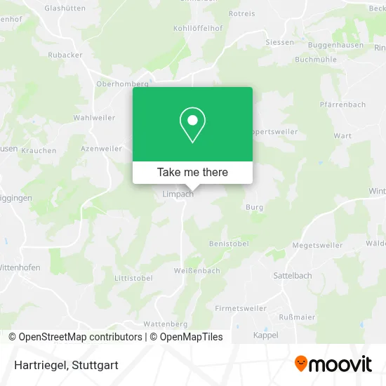 Hartriegel map
