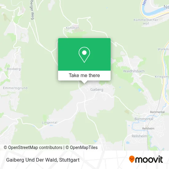 Gaiberg Und Der Wald map
