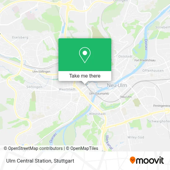 Ulm Hbf map