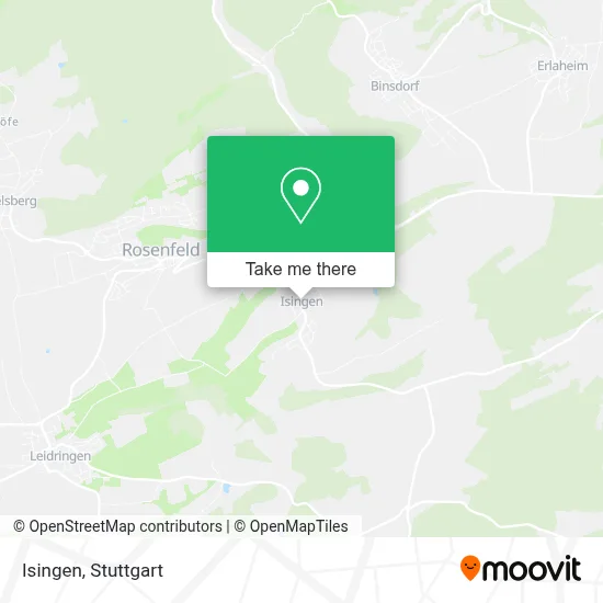 Isingen map