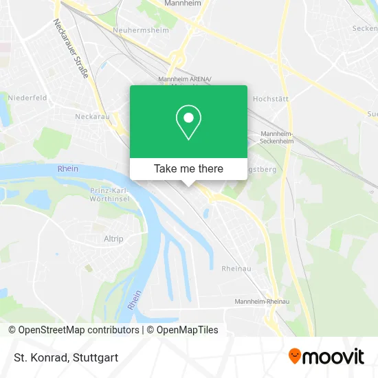 St. Konrad map