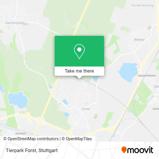 Tierpark Forst map