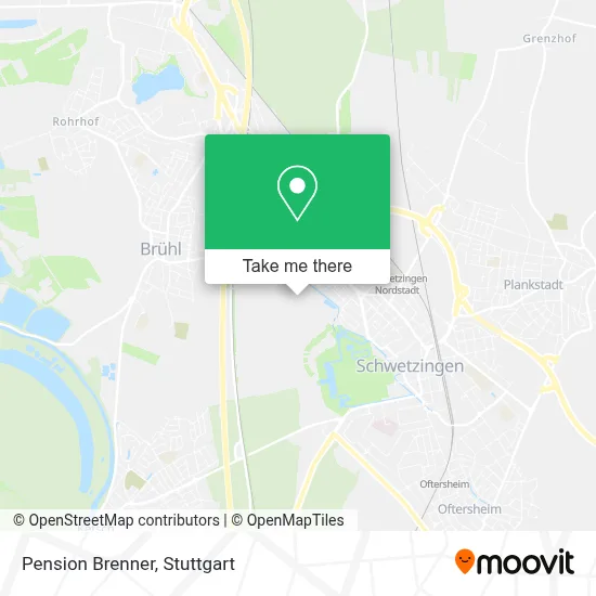 Pension Brenner map