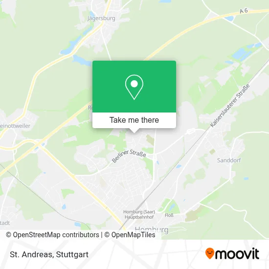 St. Andreas map