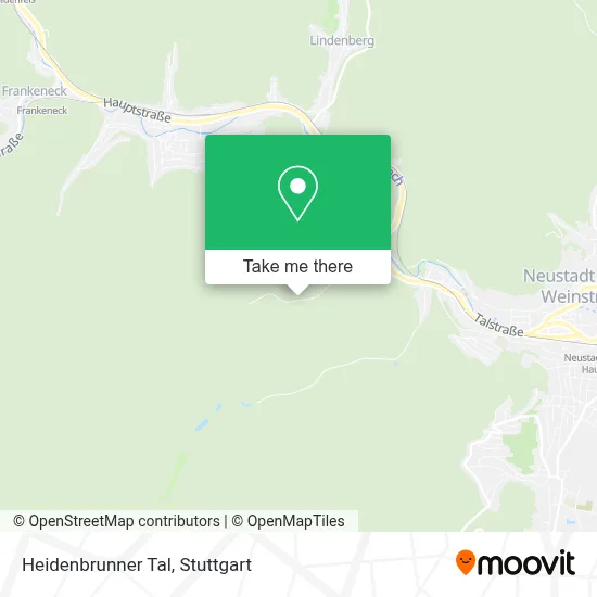 Heidenbrunner Tal map