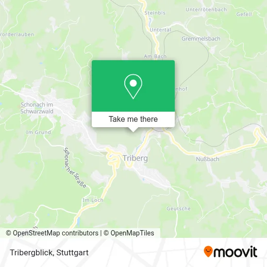 Tribergblick map