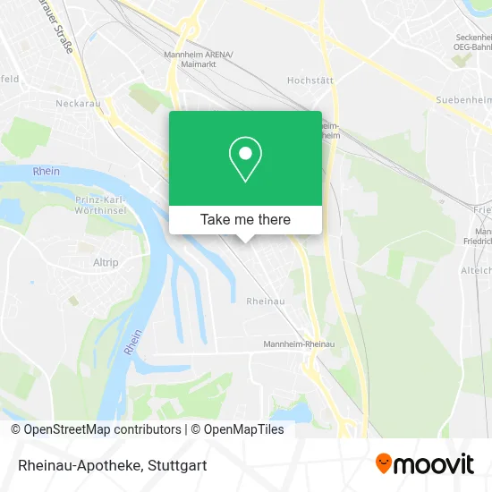 Rheinau-Apotheke map