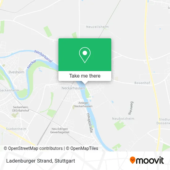 Ladenburger Strand map