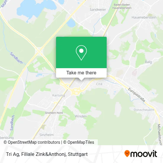 Tri Ag, Filiale Zink&Anthonj map