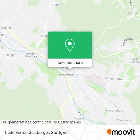 Lederwaren Sulzberger map