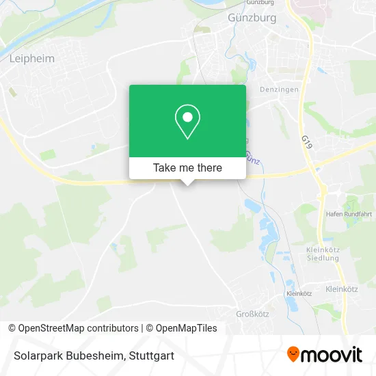 Solarpark Bubesheim map