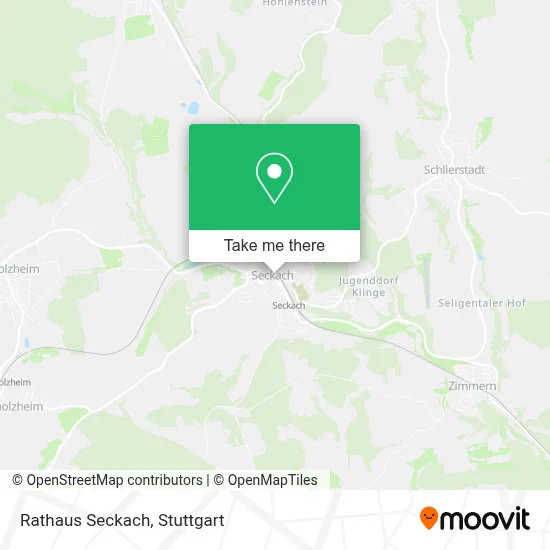 Rathaus Seckach map