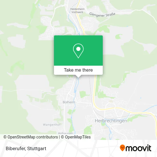 Biberufer map