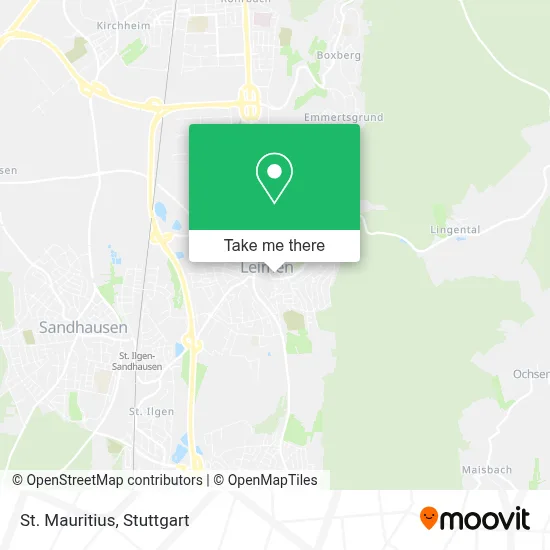 St. Mauritius map