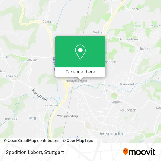 Spedition Lebert map