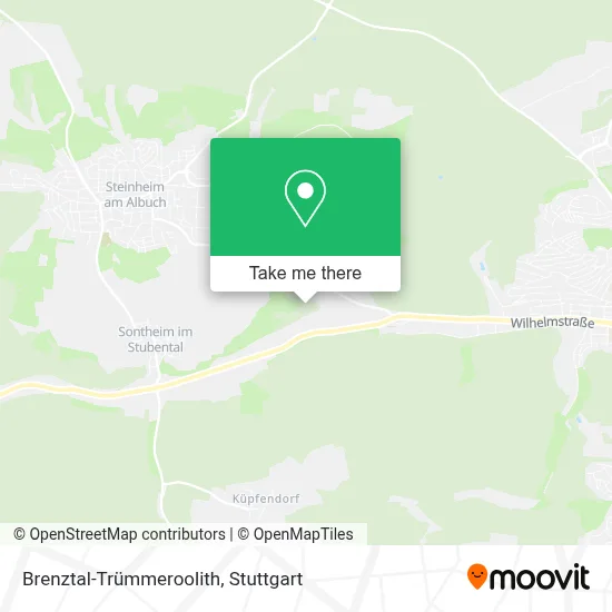 Brenztal-Trümmeroolith map