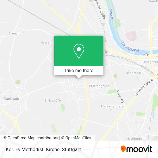 Kor. Ev.Methodist. Kirche map