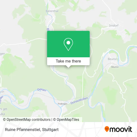Ruine Pfannenstiel map