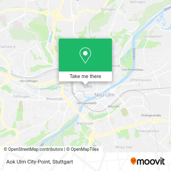 Aok Ulm City-Point map