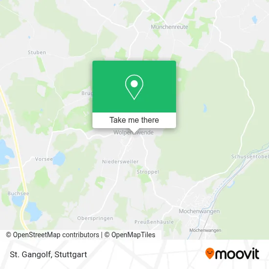 St. Gangolf map