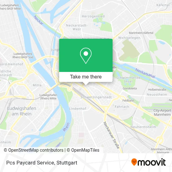 Pcs Paycard Service map