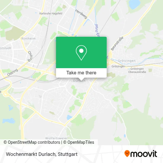 Wochenmarkt Durlach map