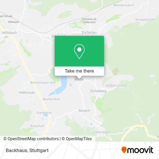 Backhaus map
