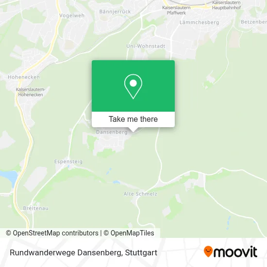 Rundwanderwege Dansenberg map