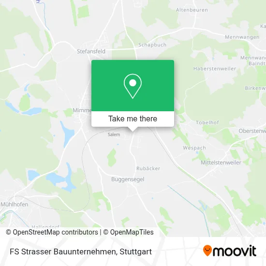 FS Strasser Bauunternehmen map