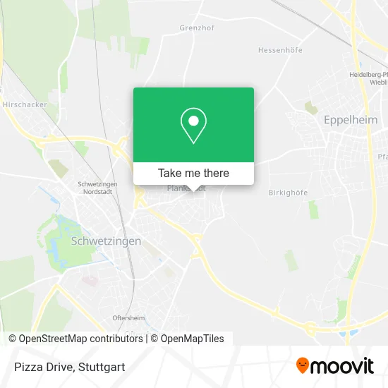 Pizza Drive map