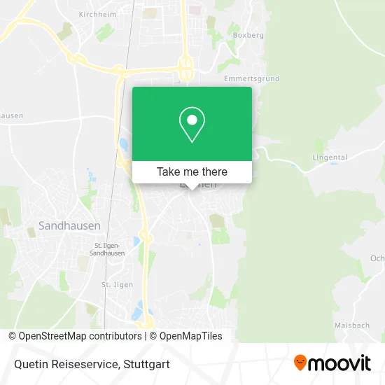 Quetin Reiseservice map