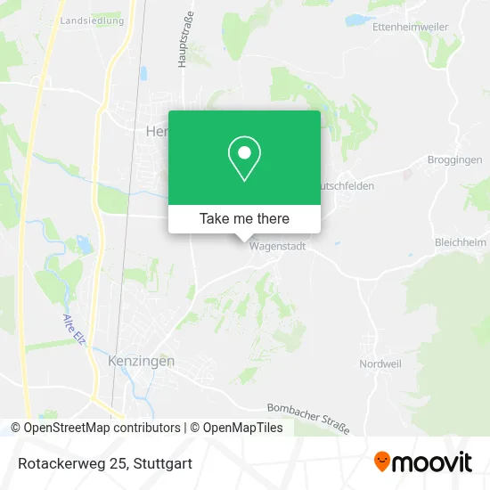 Rotackerweg 25 map